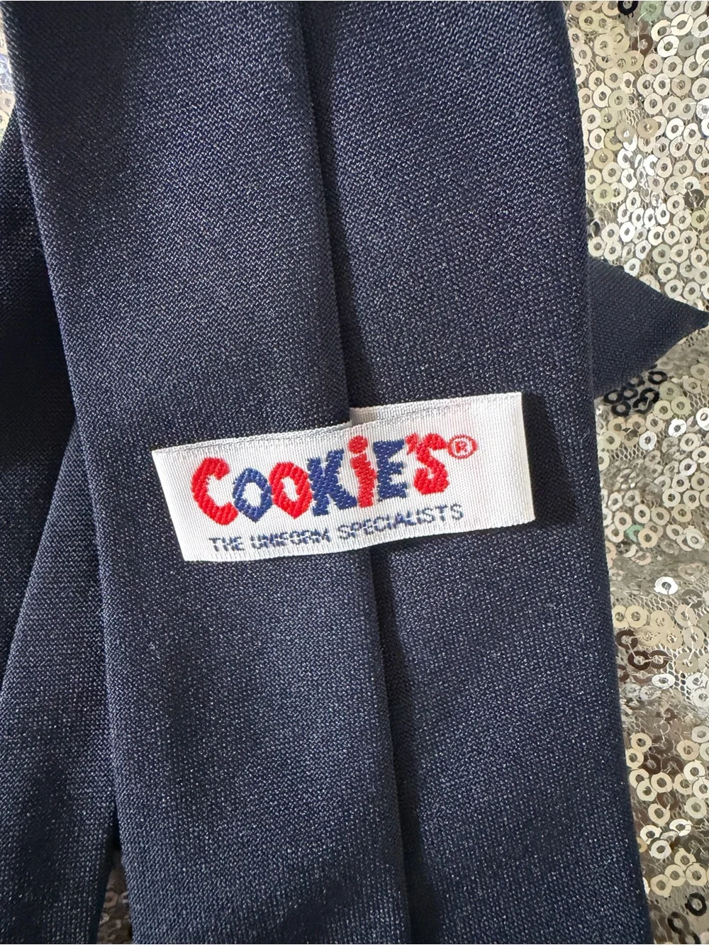 Dark Navy Blue Clip-On Uniform Tie - Picture 11 of 12